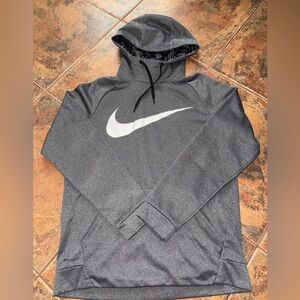 Nike Black and Gray Dri-FIT Hoodie